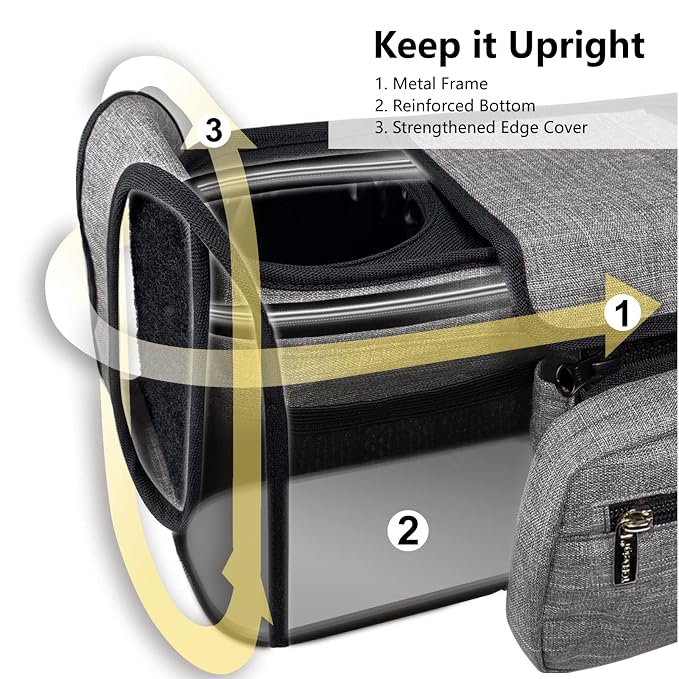 TOPDesign Universal Baby Stroller Organizer, Stroller Caddy - Image 4