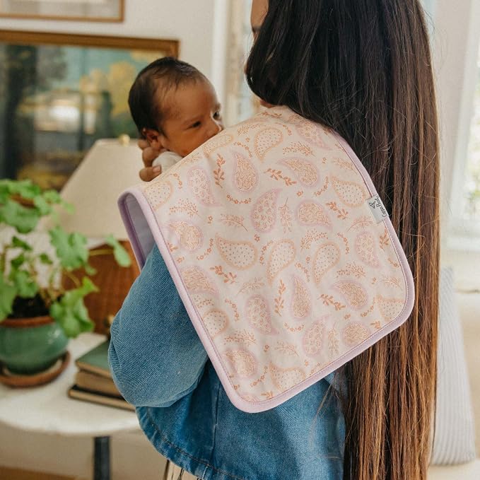 Copper Pearl Baby Burp Cloth Large 21''x10'' Size Premium Absorbent Triple - Image 6
