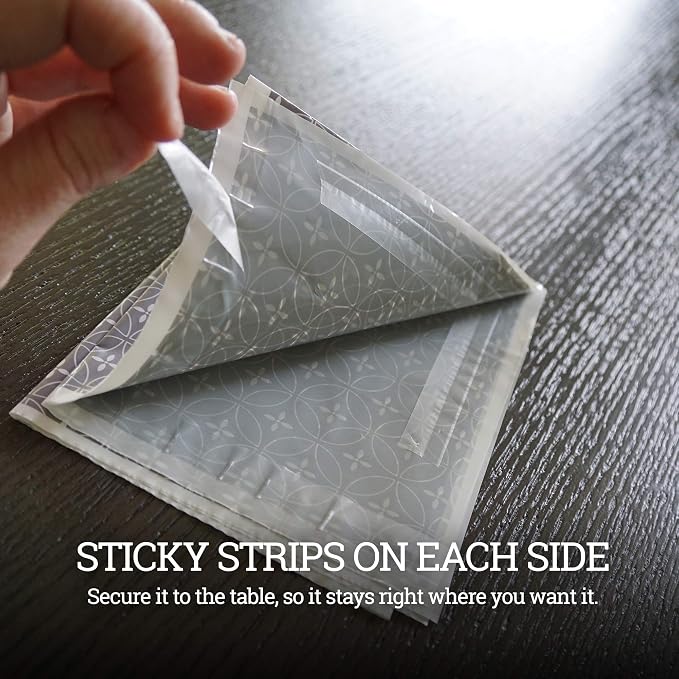 Gray and White Disposable Placemats - Image 6