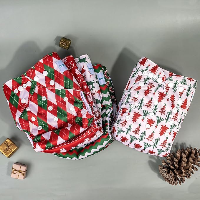 Babygoal Christmas Cloth Diapers 6 Pack - Image 6