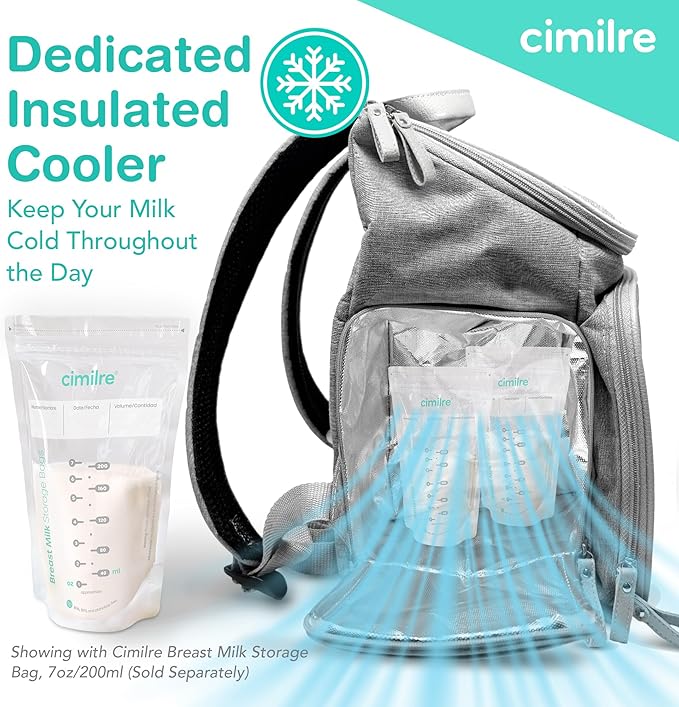 Cimilre S6+ Adjustable Rechargeable Breast Pump & Journey Breast Pump Backpack - Image 9