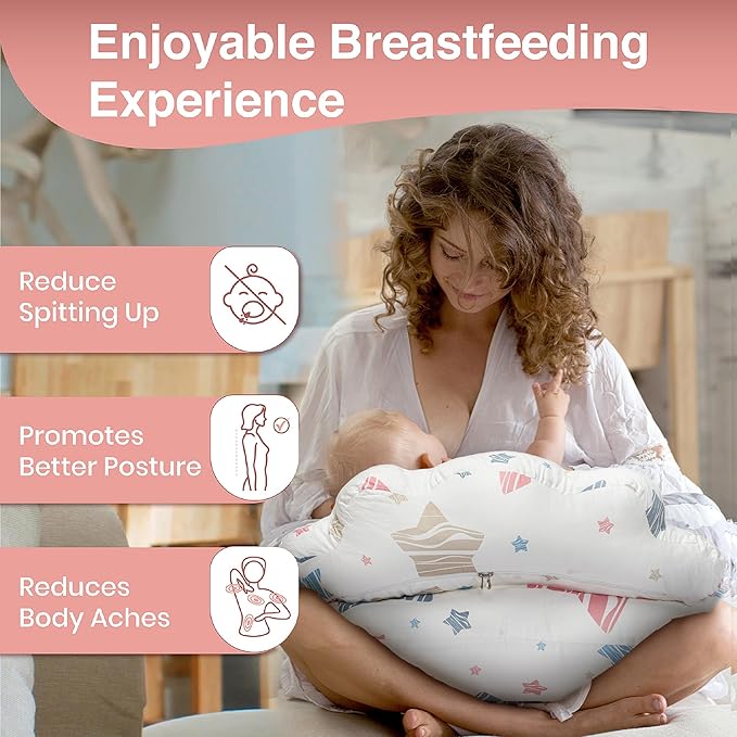 PILLANI Nursing Pillow for Breastfeeding & Bottle Feeding, Original Breast - Image 2