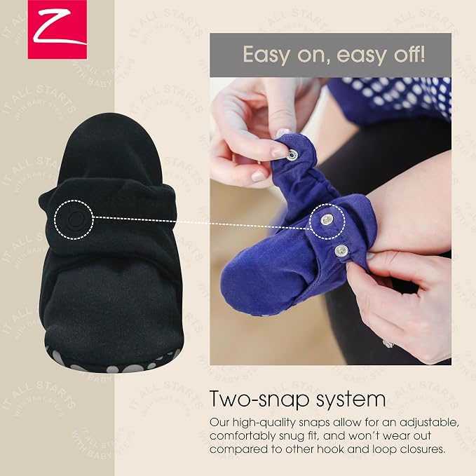 Zutano Organic Baby Booties Newborn Infant, Lost Baby Socks Solution, 18-24 - Image 3