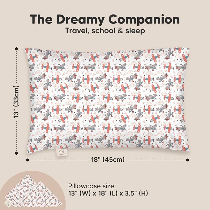 Toddler Pillow with Pillowcase - Image 3