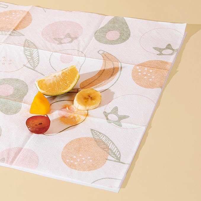 SUNVENO Disposable Baby Placemats – 40 Individually Wrapped Table Mats - Image 3