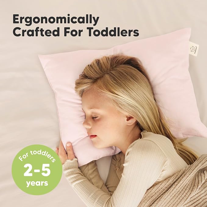 KeaBabies 2-Pack Toddler Pillow 14x20 - Image 2