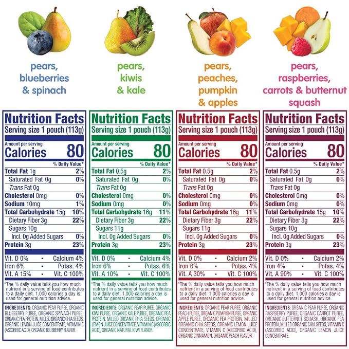 Happy Tot Organics Stage 4 Baby Food Pouches, Gluten Free, Vegan Snack - Image 7