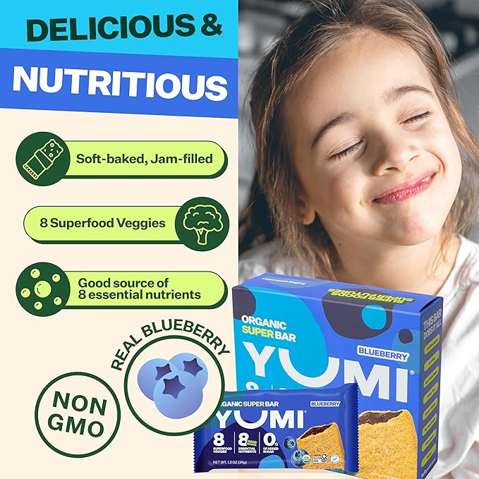 YUMI Organic Breakfast Superbar, Gluten-Free, No Added Sugar, 7+ Vegetables - Image 4