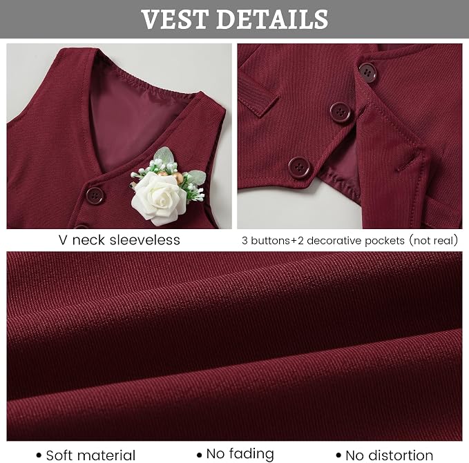 SANMIO Baby Boy Clothes Suits Infant Gentleman Outfit Collared Dress - Image 6