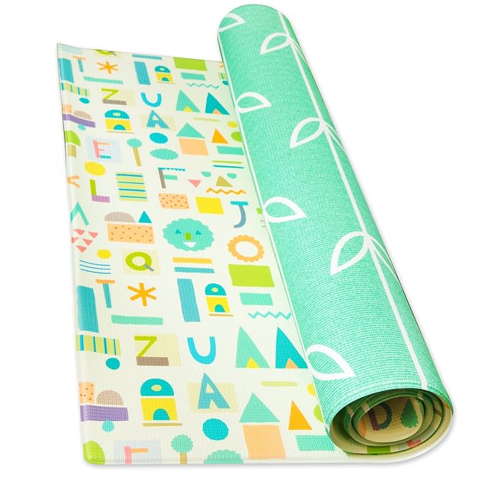 Baby Care Play Mat Original One-Piece Reversible Rollable Waterproof Play Mat - Image 4