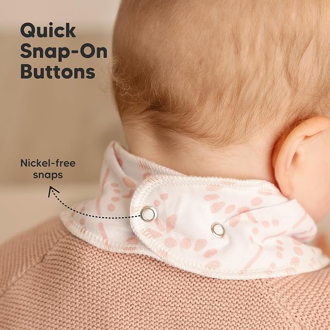 8-Pack Organic Baby Bandana Bibs - Image 8