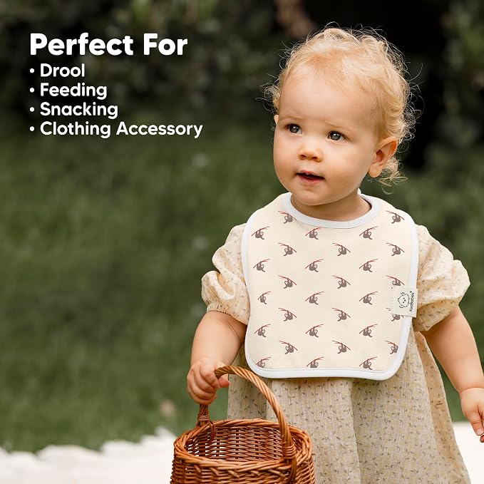 KeaBabies 8-Pack Organic Baby Bibs - Image 8