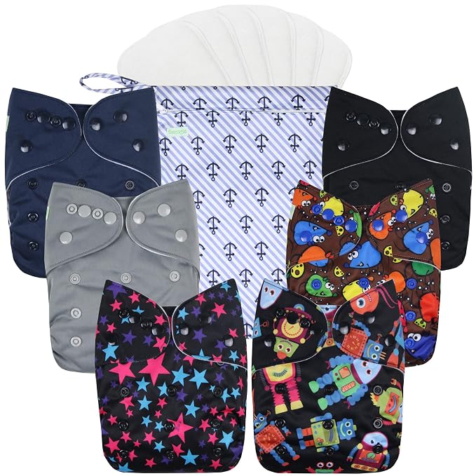 wegreeco Cloth Diapers 6 Pack by wegreeco