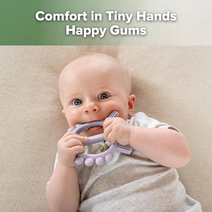 Haakaa Silicone Crab Baby Teether, Baby Toys, 360°Baby Toothbrush Head - Image 3