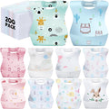 100/200 Pcs Disposable Baby Bibs Bulk Travel Feeding Bib Soft Food Catcher by Floraltop