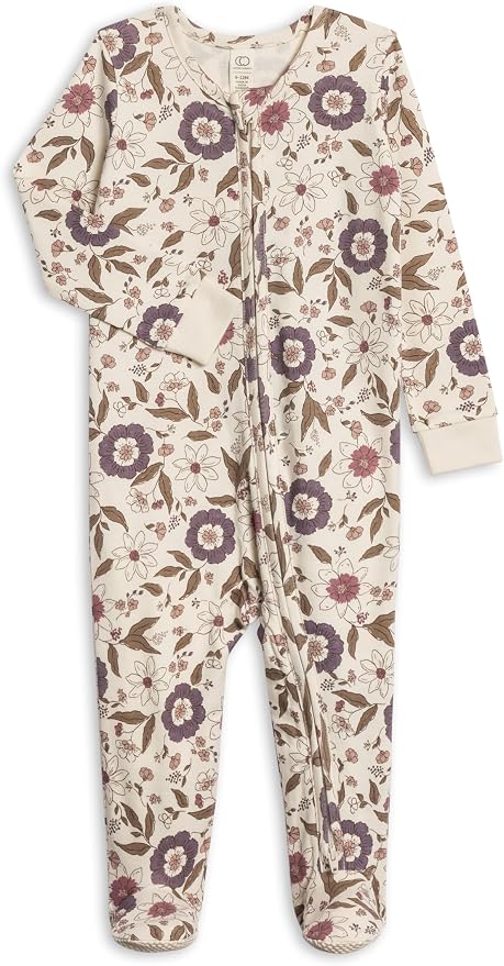 Colored Organics Baby Zip-Up Footed Sleeper by ColoredOrganics