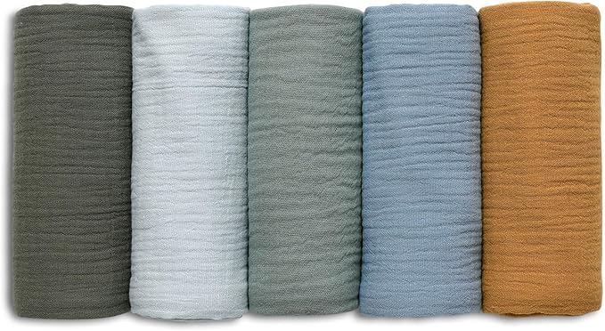 Muslin Receiving Blankets, Neutral Blanket Swaddling by LYRICHOMBABY