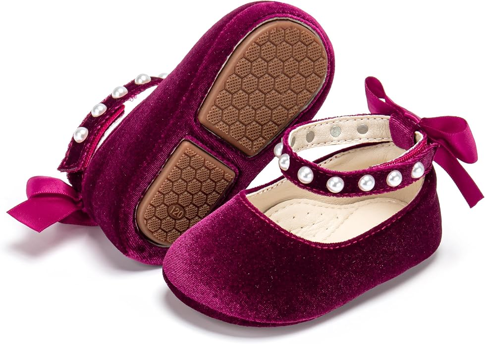 Baby Girls Mary Jane Flats by PHIRAMIN