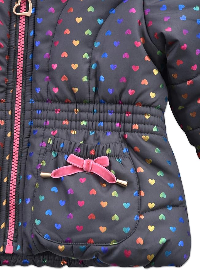 Arctic Quest Little Girls Bib Snow Pants and Ski Jacket Water-Resistant Snowsuit - Image 2