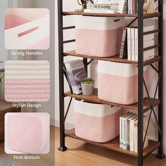 OIAHOMY 13 Kallax Inch Cube Storage Bins, Kallax Insert Storage Baskets - Image 3