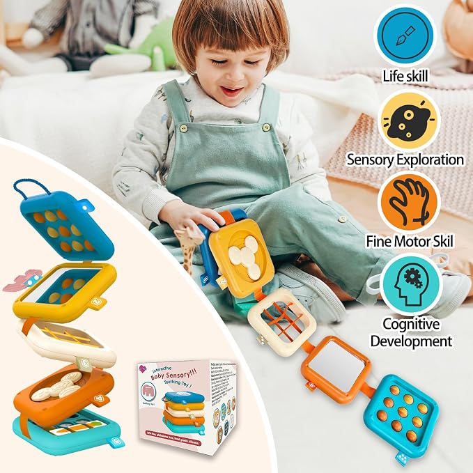 weirtoya Busy Board for 1 Year Old, Toddler Travel Toys for Toddler 1-3 - Image 2