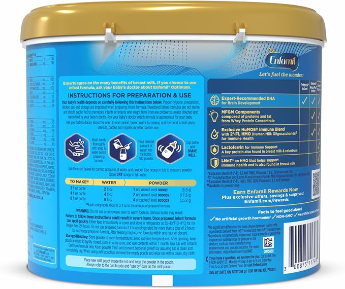 Enfamil Optimum, Our Closest Formula to Breast Milk, Immune-Supporting - Image 13