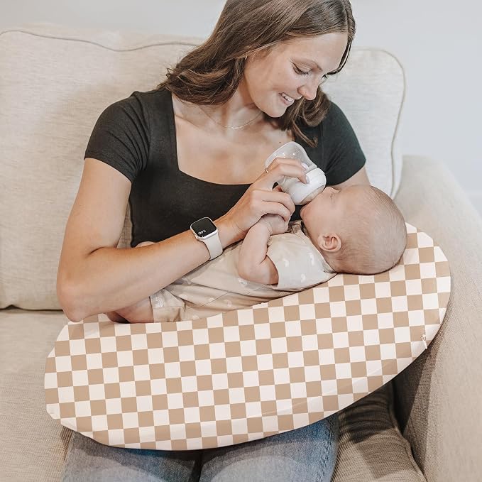 Konssy 2 Pack Nursing Pillow Covers, Stretchy and Soft Nursing Cover - Image 5