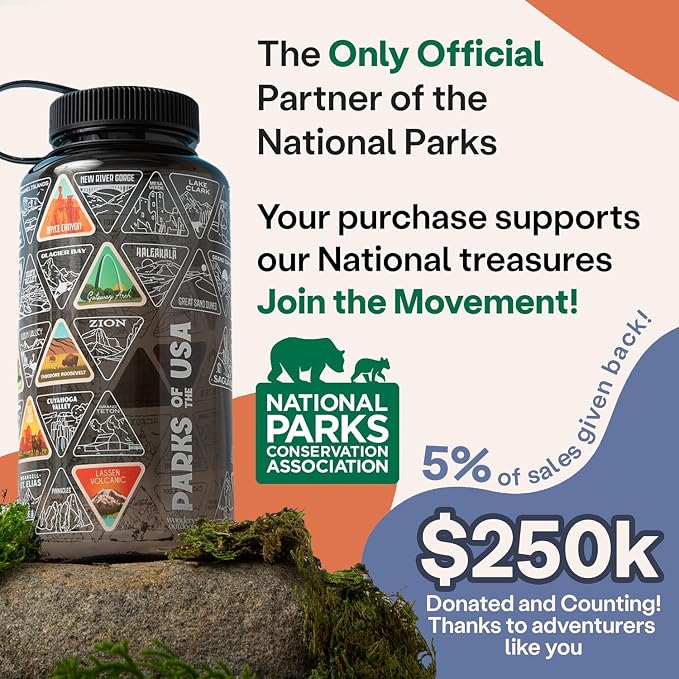 Wondery The Original Parks of the USA® Wide Mouth Adventure Bucket List Bottle - Image 3