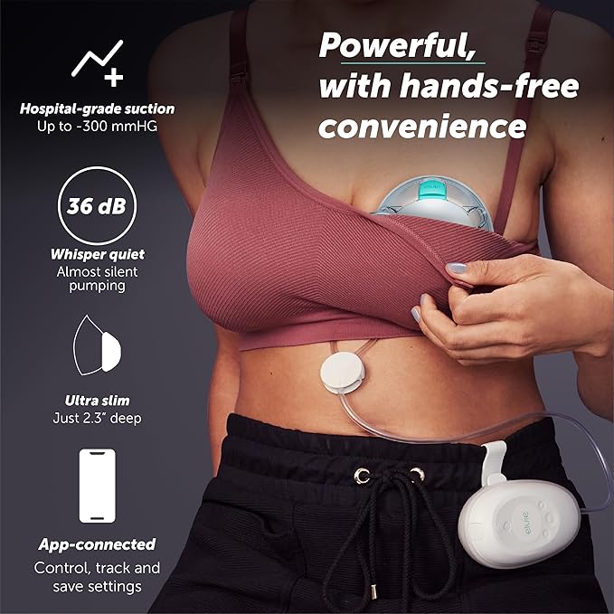 Elvie Stride 2 Hospital-Grade, App-Controlled Double Breast Pump - Image 2