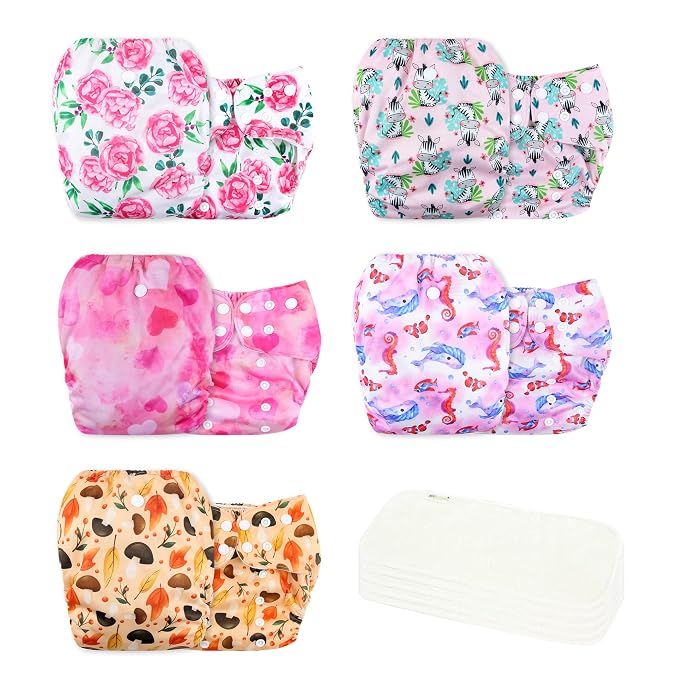 wegreeco Cloth Diapers 5 Pack by wegreeco