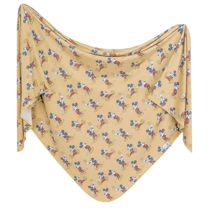 Copper Pearl Large Premium Knit Baby Swaddle Receiving Blanket Mickey Mouse by CopperPearl