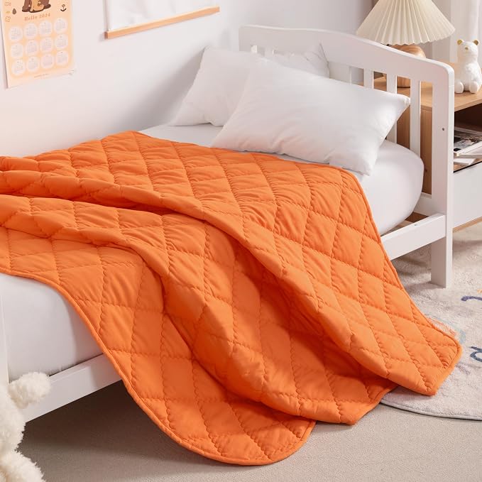 NTBAY Down Alternative Oversized Toddler Comforter, Super Soft and Warm Solid - Image 2