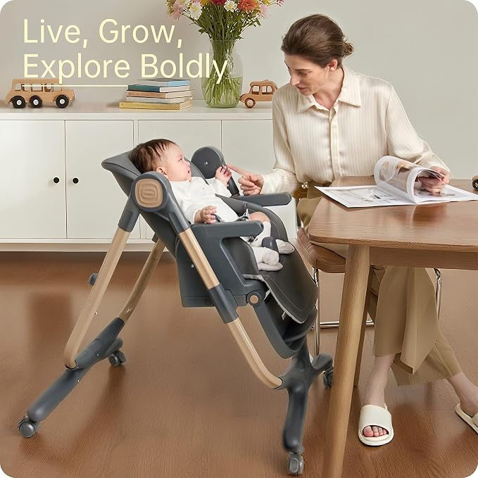 6 in 1 Convertible High Chairs for Babies and Toddlers, Portable High Chair - Image 8