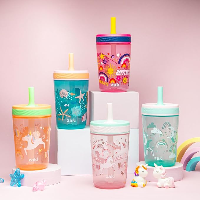 Zak Designs Kelso Toddler Cups For Travel or At Home, 15oz 2-Pack Durable - Image 3