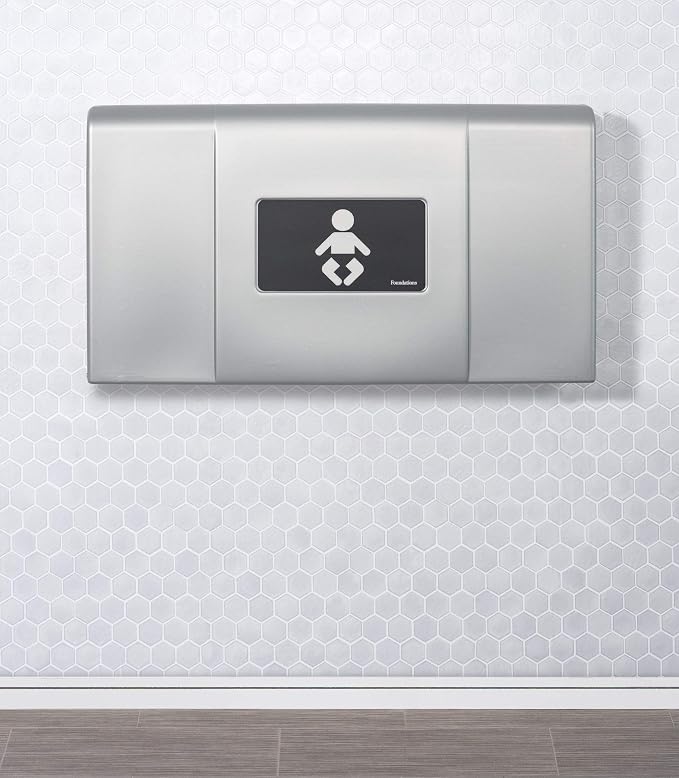 Foundations Ultra Horizontal Wall Mounted Baby Diaper Changing Station - Image 9