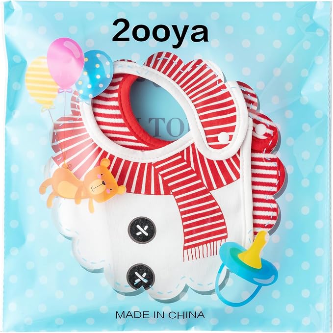 3Pcs Christmas Baby Cotton Bibs - Image 7