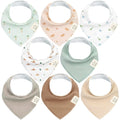 8-Pack Organic Baby Bandana Bibs by KeaBabies