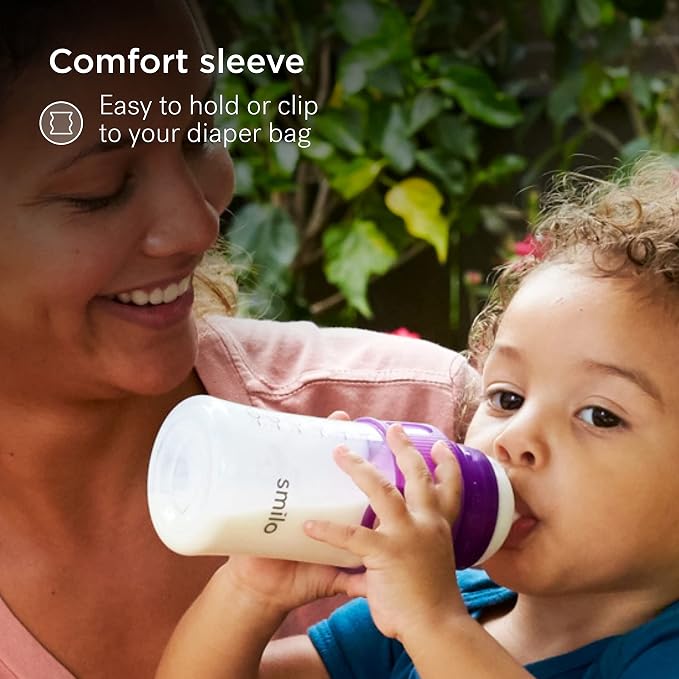 Smilo Baby Bottle Set with Stage 0 Slow Flow Anti Colic Nipple, 5 Oz / 150 ml - Image 7