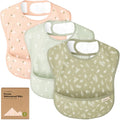 3-Pack Waterproof Baby Bibs for Eating by KeaBabies