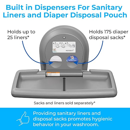 Koala Kare Surface-Mounted Horizontal Baby Changing Station, Model KB300-01 - Image 9