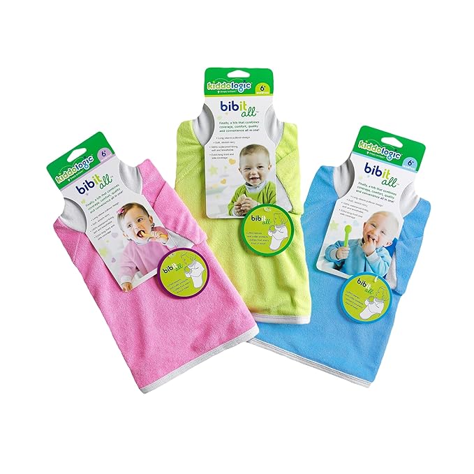 Kiddologic Bibit-all Baby Feeding Bib, Long Sleeves - Image 6