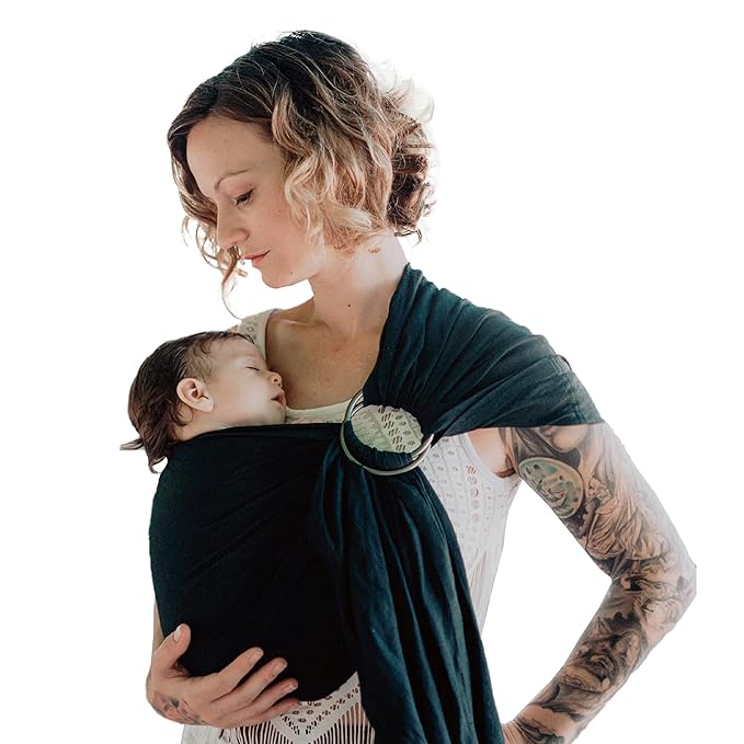 Nalakai Luxury Ring Sling Baby Carrier, Soft Linen Blend Baby Sling, Baby Wrap by NALAKAI