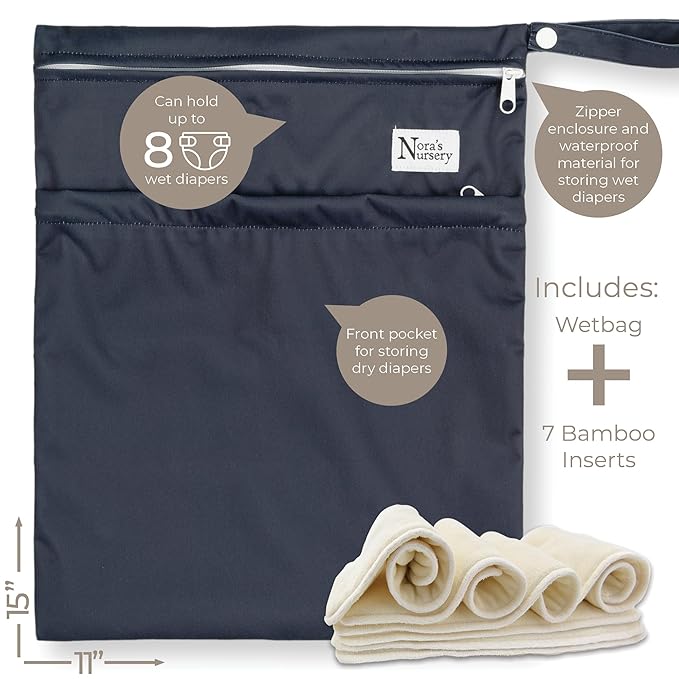 Nora's Nursery Cloth Diapers 7 Pack - Image 3