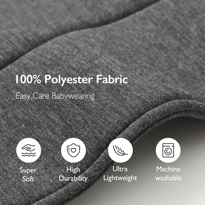 Newborn Carrier, Soft and Lightweight Baby Carrier Wrap | Ergonomic, Adjustable - Image 6