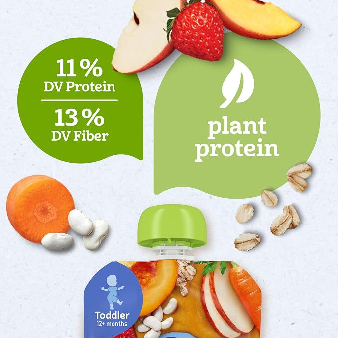 Gerber Toddler Food, Organic Summer Fruit and Veggie Smash Puree Pouch - Image 5