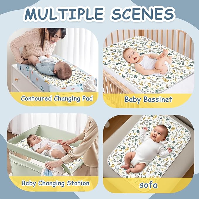 Baby Diaper Changing Pad – 31.5" x 21.5" Extra Large Waterproof Absorbent - Image 6