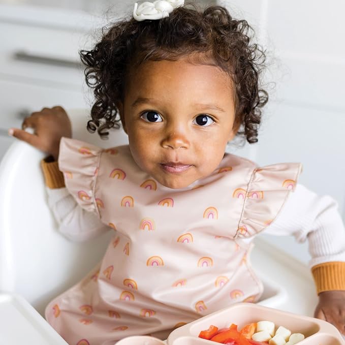 Tiny Twinkle Short Sleeve Apron Baby & Toddler Bib - Image 4