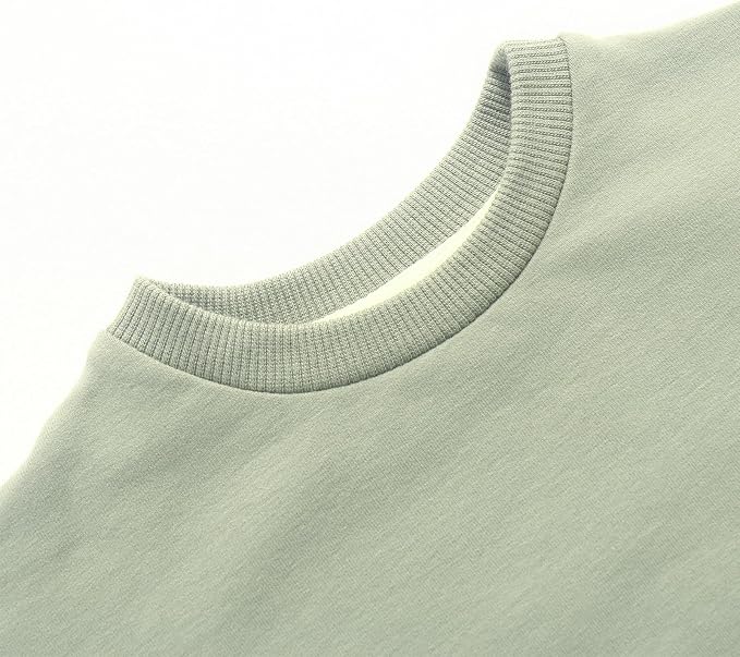 Bafeicao Baby Boy Girl Sweatshirt Romper Organic Cotton Solid Color Long Sleeve - Image 2