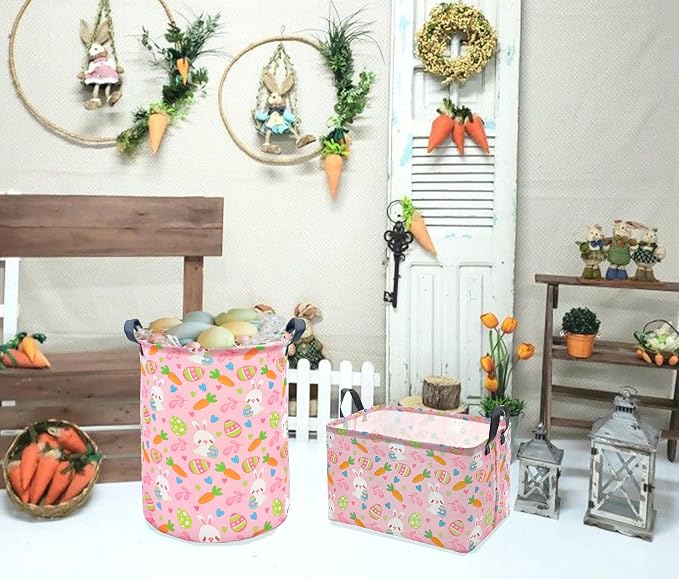 Easter Gift Eggs Storage Basket Kids Toys Storage Basket Organizer Box Clothes - Image 5