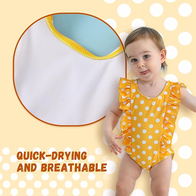 Newborn Baby Girl Ruffle Swimsuit Infant Toddler One Piece Floral Bikini Beach - Image 2